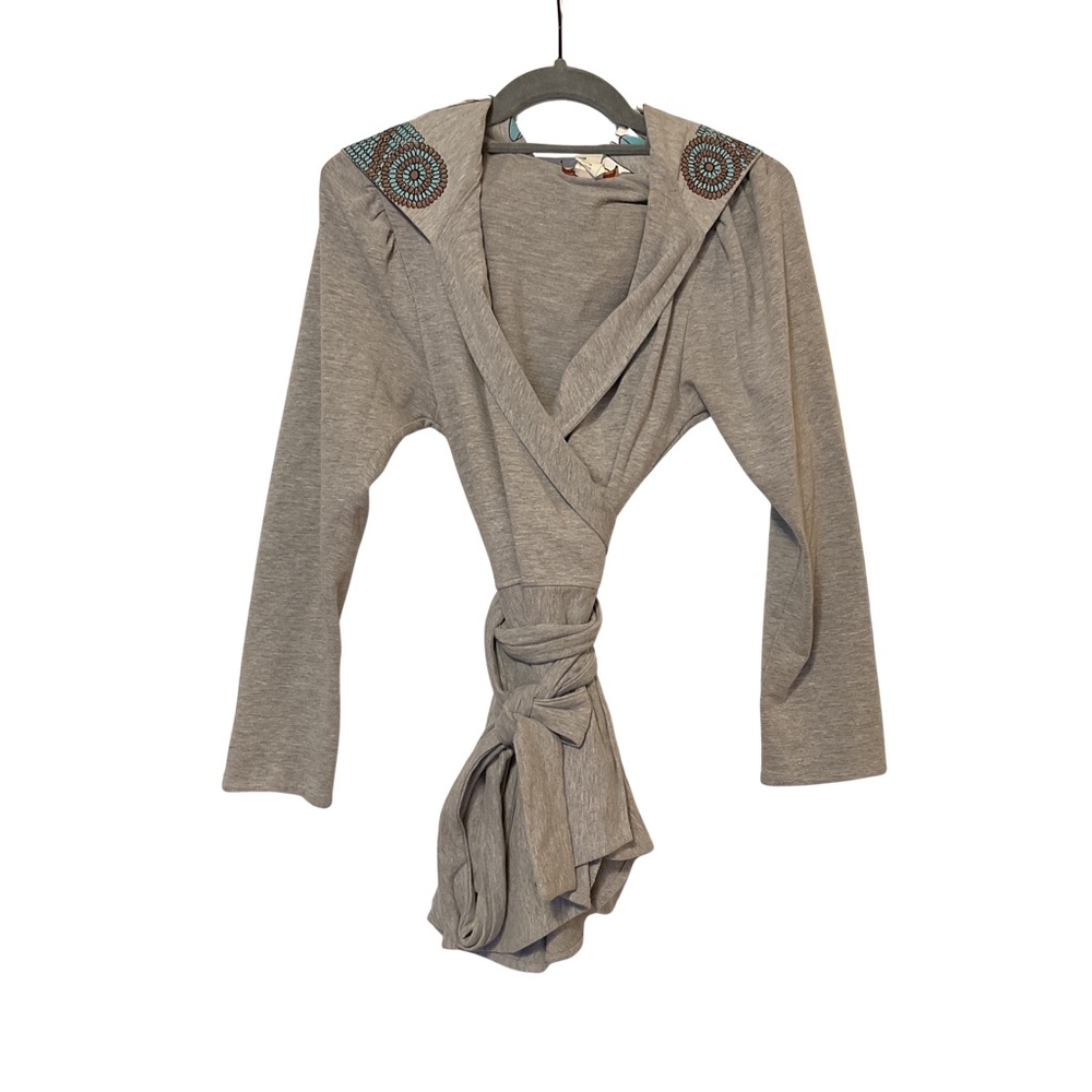 Mara Hoffman Patterned Wrap Hooded Sweatshirt - image 2